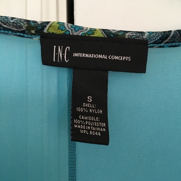 INC International Concepts Bat Sleeve Summer Top - Picture 4 of 8